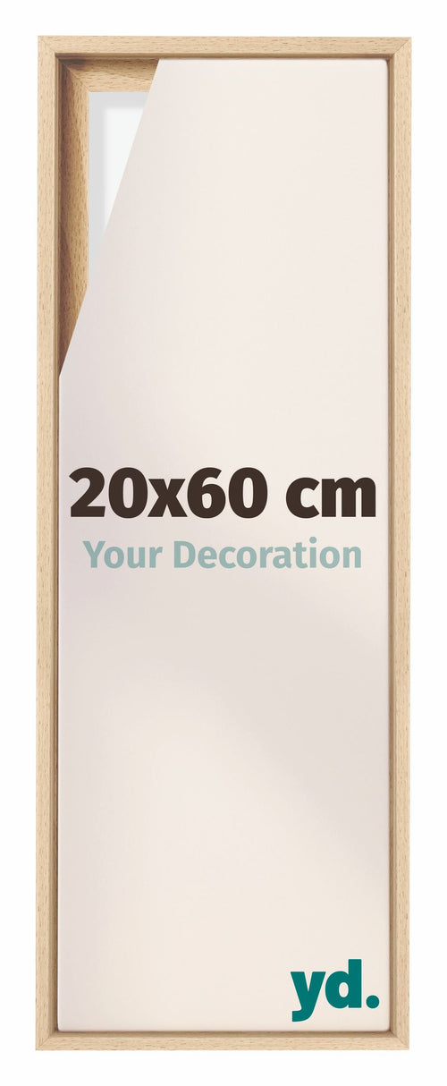 Lyon MDF Cornice a Cassetta 20x60cm Faggio Davanti Dimensione | Yourdecoration.it