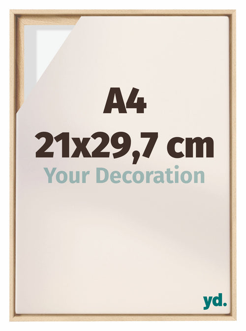 Lyon MDF Cornice a Cassetta 21x29 7cm A4 Faggio Davanti Dimensione | Yourdecoration.it