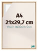 Lyon MDF Cornice a Cassetta 21x29 7cm A4 Faggio Davanti Dimensione | Yourdecoration.it