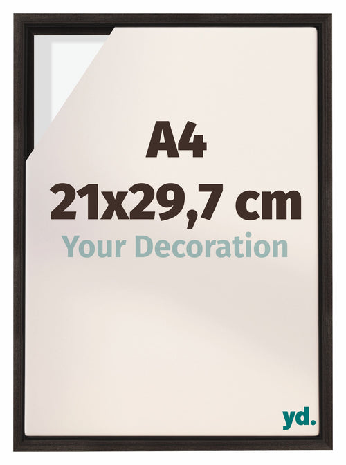 Lyon MDF Cornice a Cassetta 21x29 7cm A4 Quercia Scura Davanti Dimensione | Yourdecoration.it