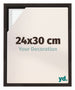 Lyon MDF Cornice a Cassetta 24x30cm Quercia Scura Davanti Dimensione | Yourdecoration.it