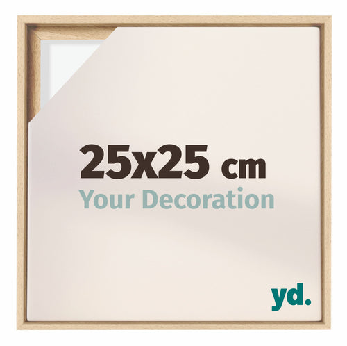 Lyon MDF Cornice a Cassetta 25x25cm Faggio Davanti Dimensione | Yourdecoration.it