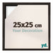 Lyon MDF Cornice a Cassetta 25x25cm Quercia Scura Davanti Dimensione | Yourdecoration.it