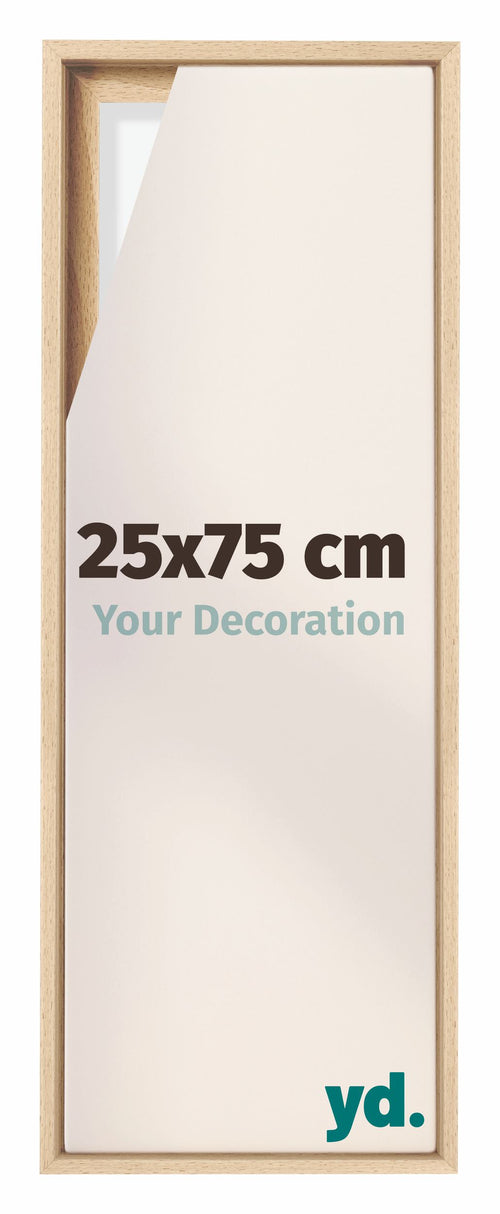 Lyon MDF Cornice a Cassetta 25x75cm Faggio Davanti Dimensione | Yourdecoration.it
