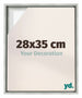 Lyon MDF Cornice a Cassetta 28x35cm Argento Opaco Davanti Dimensione | Yourdecoration.it