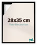 Lyon MDF Cornice a Cassetta 28x35cm Nero Opaco Davanti Dimensione | Yourdecoration.it