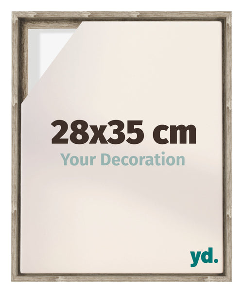 Lyon MDF Cornice a Cassetta 28x35cm Rovere Davanti Dimensione | Yourdecoration.it