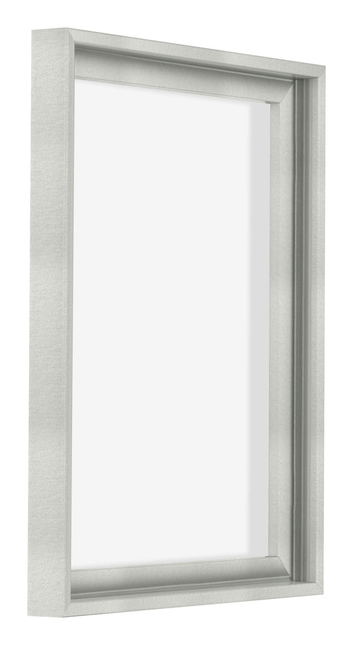 Lyon MDF Cornice a Cassetta 3 4 Argento Opaco Davanti Obliquo | Yourdecoration.it