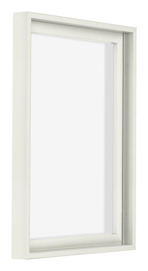 Lyon MDF Cornice a Cassetta 3 4 Bianco Opaco Davanti Obliquo | Yourdecoration.it