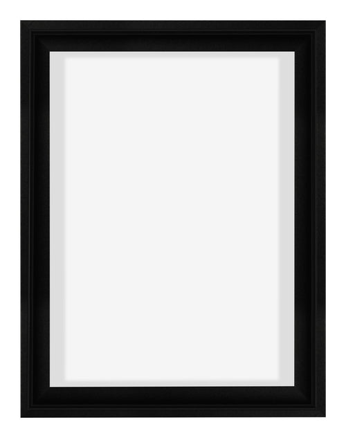 Lyon MDF Cornice a Cassetta 3 4 Nero Opaco Davanti | Yourdecoration.it