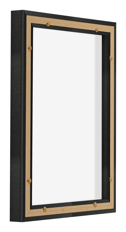 Lyon MDF Cornice a Cassetta 3 4 Nero Opaco Retro Obliquo | Yourdecoration.it