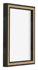 Lyon MDF Cornice a Cassetta 3 4 Nero Opaco Retro Obliquo | Yourdecoration.it