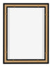 Lyon MDF Cornice a Cassetta 3 4 Nero Opaco Retro | Yourdecoration.it