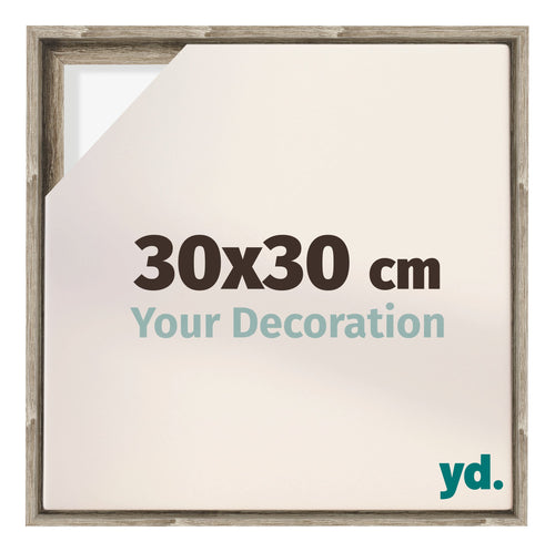 Lyon MDF Cornice a Cassetta 30x30cm Rovere Davanti Dimensione | Yourdecoration.it