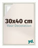 Lyon MDF Cornice a Cassetta 30x40cm Bianco Opaco Davanti Dimensione | Yourdecoration.it