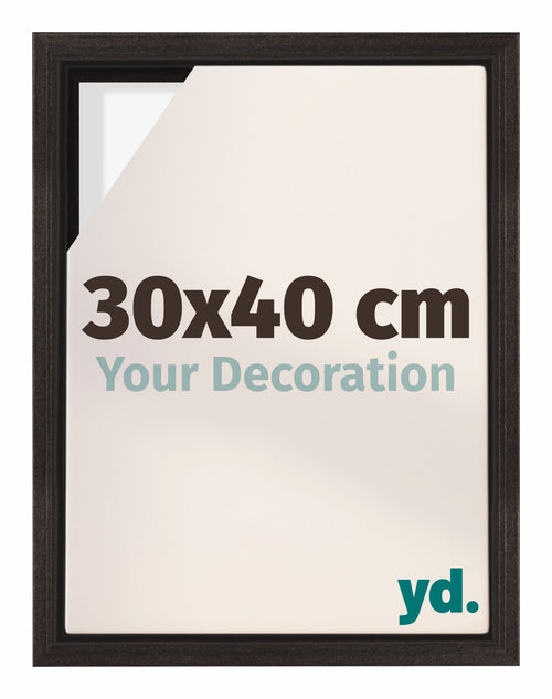 Lyon MDF Cornice a Cassetta 30x40cm Quercia Scura Davanti Dimensione | Yourdecoration.it