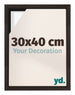 Lyon MDF Cornice a Cassetta 30x40cm Quercia Scura Davanti Dimensione | Yourdecoration.it