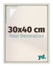 Lyon MDF Cornice a Cassetta 30x40cm White Wash Davanti Dimensione | Yourdecoration.it