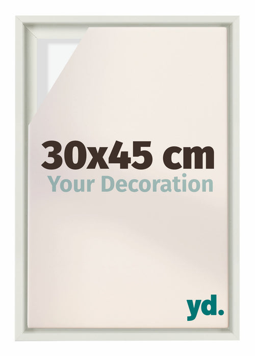 Lyon MDF Cornice a Cassetta 30x45cm Bianco Opaco Davanti Dimensione | Yourdecoration.it