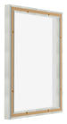 Lyon MDF Cornice a Cassetta 4 5 Argento Opaco Retro Obliquo | Yourdecoration.it
