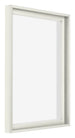 Lyon MDF Cornice a Cassetta 4 5 Bianco Opaco Davanti Obliquo | Yourdecoration.it