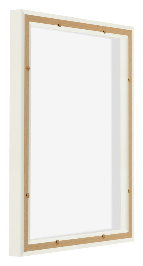 Lyon MDF Cornice a Cassetta 4 5 Bianco Opaco Retro Obliquo | Yourdecoration.it