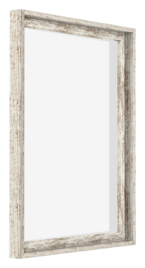 Lyon MDF Cornice a Cassetta 4 5 Bianco Vintage Davanti Obliquo | Yourdecoration.it