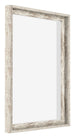 Lyon MDF Cornice a Cassetta 4 5 Bianco Vintage Davanti Obliquo | Yourdecoration.it
