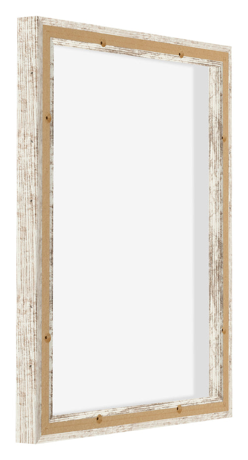 Lyon MDF Cornice a Cassetta 4 5 Bianco Vintage Retro Obliquo | Yourdecoration.it