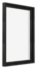 Lyon MDF Cornice a Cassetta 4 5 Nero Opaco Davanti Obliquo | Yourdecoration.it