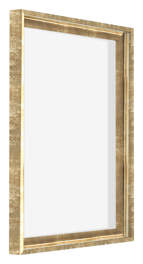 Lyon MDF Cornice a Cassetta 4 5 Oro Antico Davanti Obliquo | Yourdecoration.it