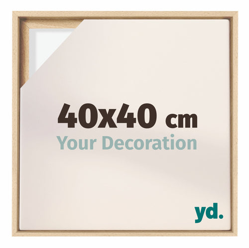 Lyon MDF Cornice a Cassetta 40x40cm Faggio Davanti Dimensione | Yourdecoration.it