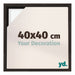 Lyon MDF Cornice a Cassetta 40x40cm Quercia Scura Davanti Dimensione | Yourdecoration.it