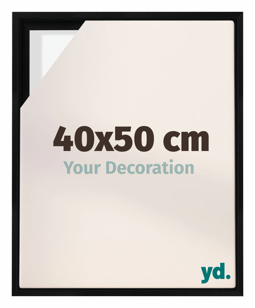 Lyon MDF Cornice a Cassetta 40x50cm Nero Opaco Davanti Dimensione | Yourdecoration.it
