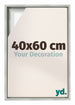 Lyon MDF Cornice a Cassetta 40x60cm Argento Opaco Davanti Dimensione | Yourdecoration.it