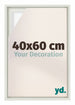 Lyon MDF Cornice a Cassetta 40x60cm Bianco Opaco Davanti Dimensione | Yourdecoration.it