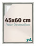 Lyon MDF Cornice a Cassetta 45x60cm Argento Opaco Davanti Dimensione | Yourdecoration.it