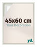 Lyon MDF Cornice a Cassetta 45x60cm Bianco Opaco Davanti Dimensione | Yourdecoration.it