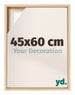 Lyon MDF Cornice a Cassetta 45x60cm Faggio Davanti Dimensione | Yourdecoration.it