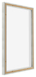 Lyon MDF Cornice a Cassetta 5 7 Argento Opaco Retro Obliquo | Yourdecoration.it