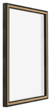 Lyon MDF Cornice a Cassetta 5 7 Nero Opaco Retro Obliquo | Yourdecoration.it