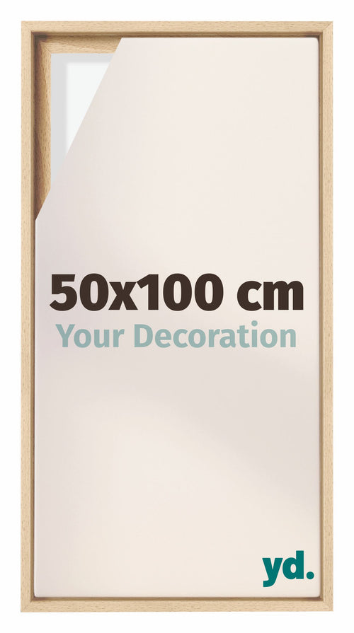 Lyon MDF Cornice a Cassetta 50x100cm Faggio Davanti Dimensione | Yourdecoration.it