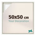 Lyon MDF Cornice a Cassetta 50x50cm White Wash Davanti Dimensione | Yourdecoration.it