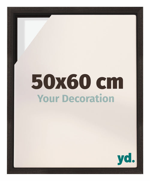 Lyon MDF Cornice a Cassetta 50x60cm Quercia Scura Davanti Dimensione | Yourdecoration.it