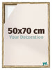 Lyon MDF Cornice a Cassetta 50x70cm Oro Antico Davanti Dimensione | Yourdecoration.it