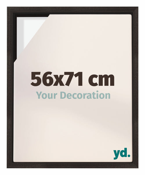 Lyon MDF Cornice a Cassetta 56x71cm Quercia Scura Davanti Dimensione | Yourdecoration.it