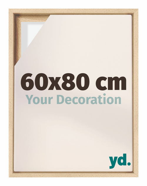 Lyon MDF Cornice a Cassetta 60x80cm Faggio Davanti Dimensione | Yourdecoration.it