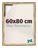 Lyon MDF Cornice a Cassetta 60x80cm Oro Antico Davanti Dimensione | Yourdecoration.it