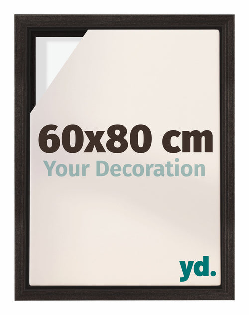 Lyon MDF Cornice a Cassetta 60x80cm Quercia Scura Davanti Dimensione | Yourdecoration.it