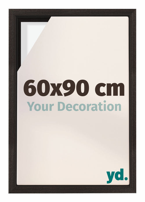 Lyon MDF Cornice a Cassetta 60x90cm Quercia Scura Davanti Dimensione | Yourdecoration.it